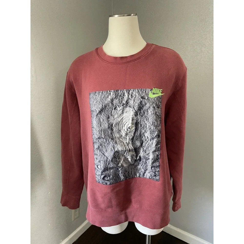 Nike Sportswear Sweater Zero Gravity French Terry Crew Cedar SZ Large